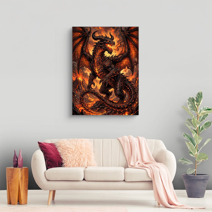 Dragon Molten Fury - Luxury Wall Art