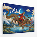 Dragon Moonlit Rider canvas wall art