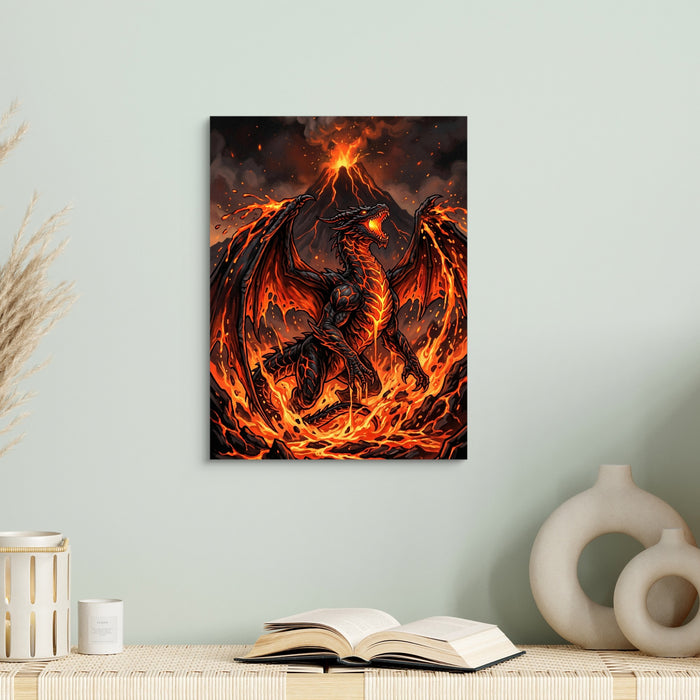 Dragon's Volcanic Roar — dragon's volcanic roar sq book table 1port flush print