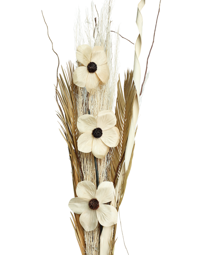 Dried Natural Farm Bouquet Beige