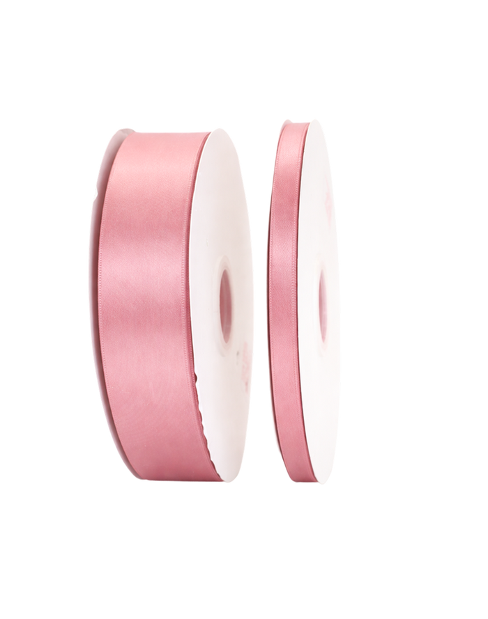 Dusty Rose Double Faced Satin Ribbon - 100 Yards 0.5"