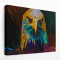 Eagle Burgundy Gold canvas wall art