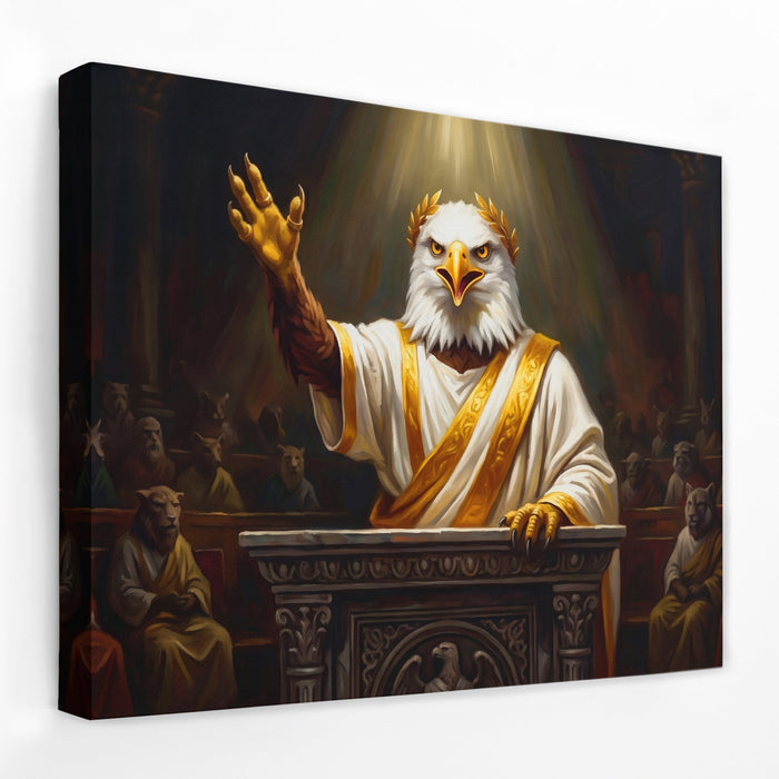 Eagle Senator Triumphant canvas wall art