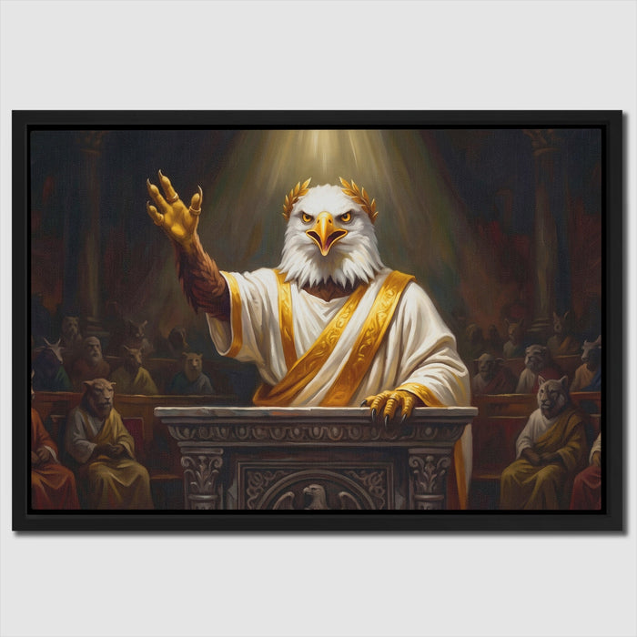 Eagle Senator Triumphant canvas wall art, room view