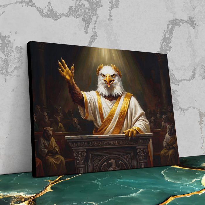 Eagle Senator Triumphant canvas wall art, room view