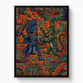 Eagle Warrior Clash - Luxury Wall Art