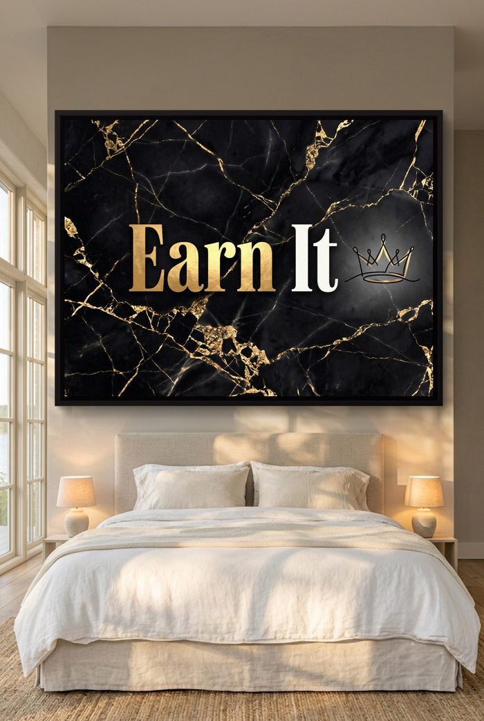 Earn It Golden Marble — earn it golden marble p bedroom with window 1land framed black