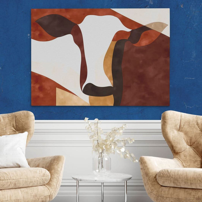 Earthen Gaze - Wall Art in Black Frame