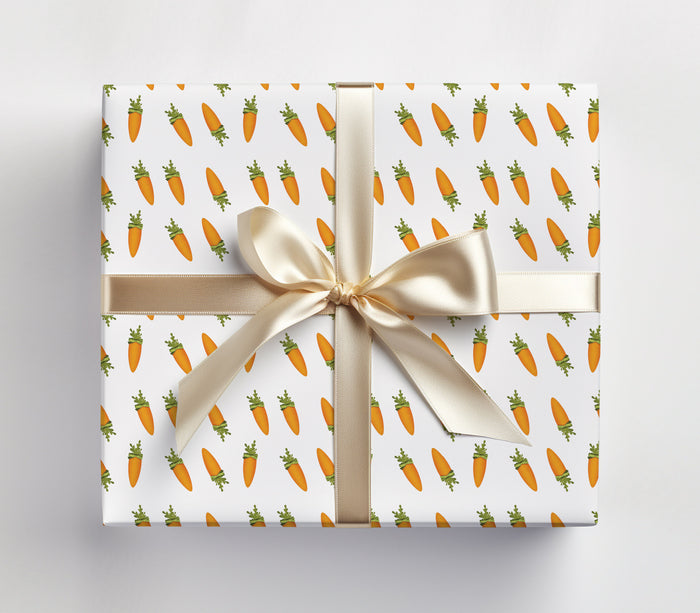 Easter Carrot Garden Wrapping Paper Sheets