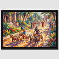 Egyptian Chariot Race canvas wall art