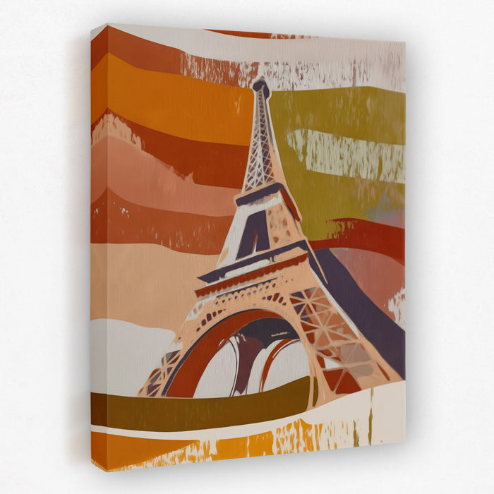 Eiffel Tower Sepia canvas wall art