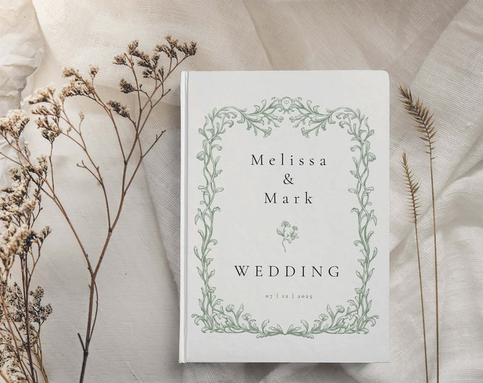 wedding guestbook, wedding guest book, guest book, guest book sign, wedding sign, elegant, polaroid guestbook, personalised book, greenery wedding, guestbook, eucalyptus greenery, sage green wedding, rustic wedding