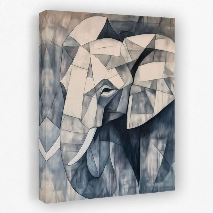Elephant Mosaic - Elephant Canvas Wall Art