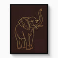 Elephant's Warm Upward Reach - Luxury Wall Art