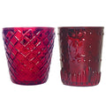 Embossed Mercury Glass Tealight/Votive Holder