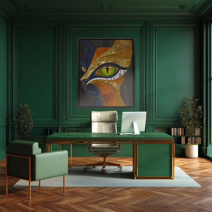 Emerald Eye Sphinx - Luxury Wall Art