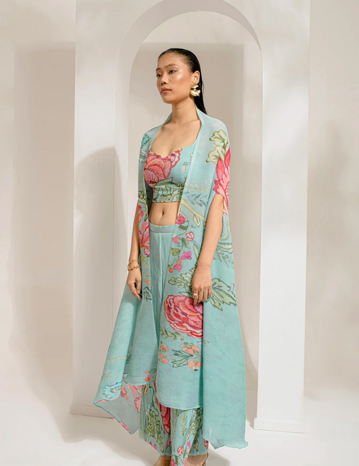 Emerald Green Cape Set