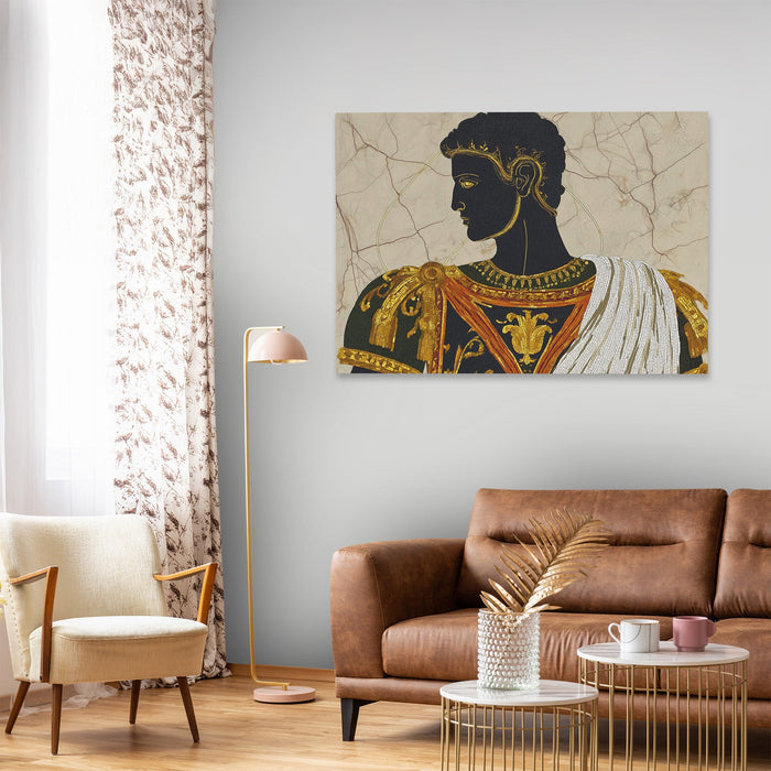 Emperors Golden Profile - Luxury Wall Art