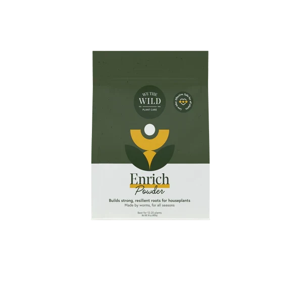 Enrich Powder - Houseplant Fertilizer by We The Wild (14 oz) - Ed's Plant Shop