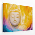 Eternal Glow - Purple and Gold Canvas Wall Art
