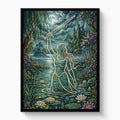 Excalibur Lady Moonlight — excalibur lady moonlight white studio framed black