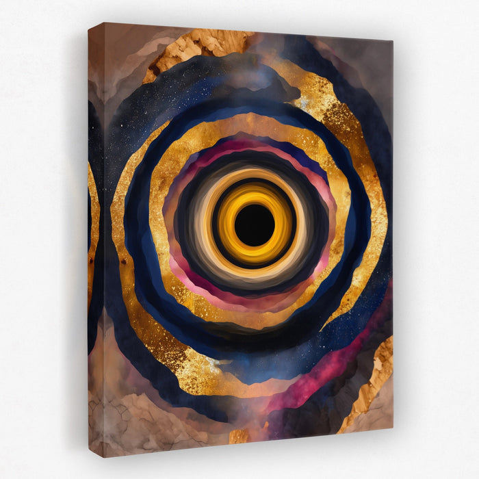 Eye Golden Rings canvas wall art