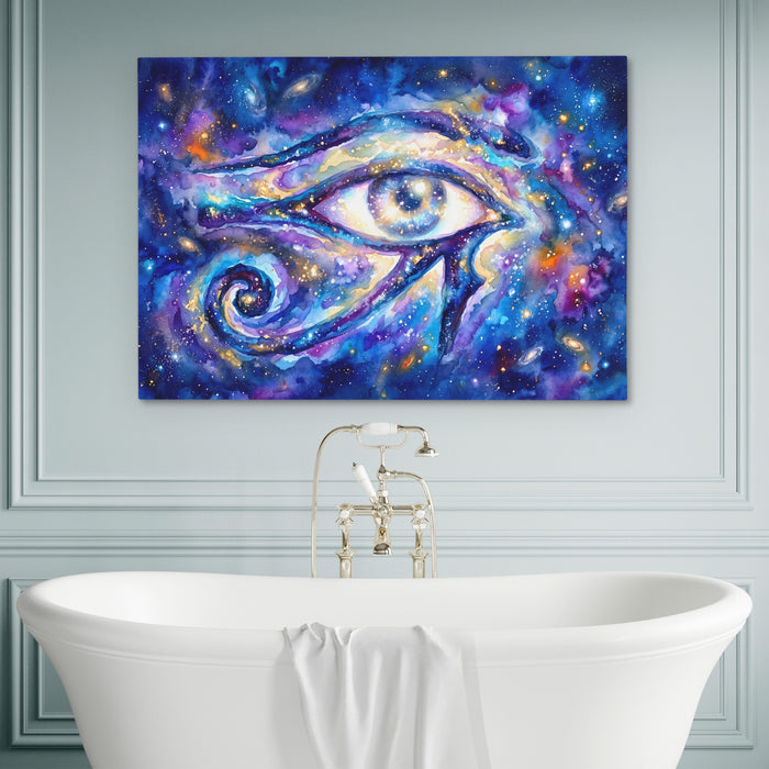 Eye Of Horus Starry canvas wall art, room view