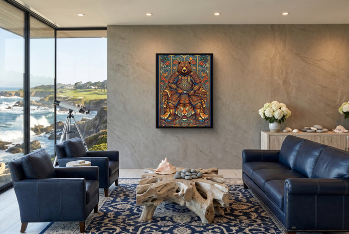 Eyes of the Samurai — eyes of the samurai living room with ocean view 1port framed black