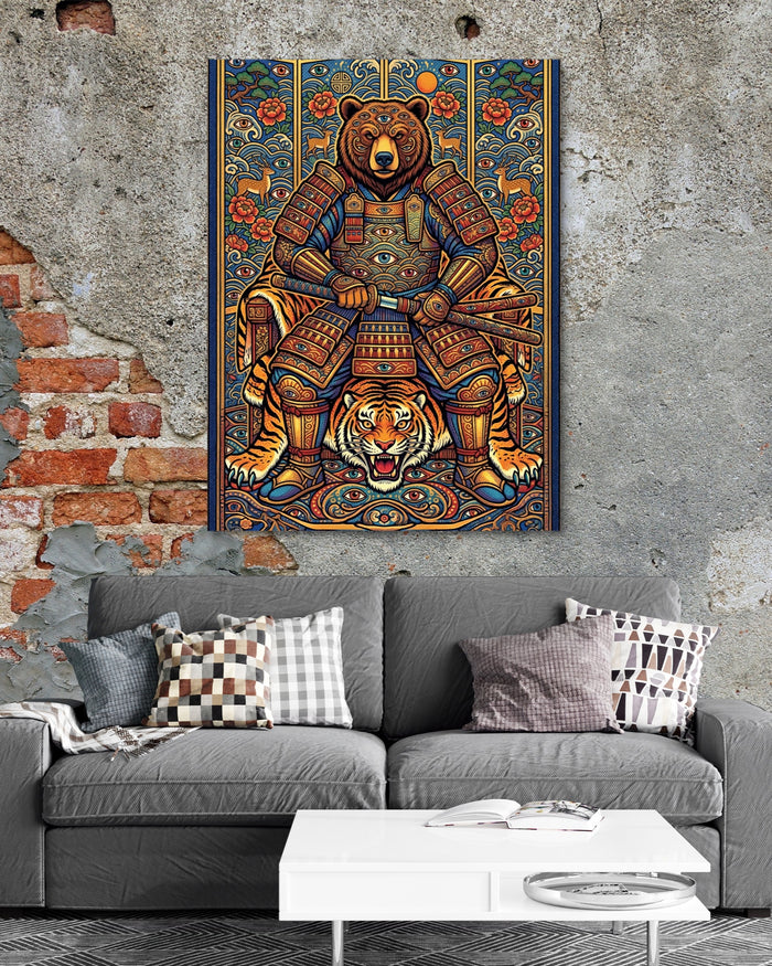 Eyes of the Samurai — eyes of the samurai psd exposed brick grey couch 1port flush print