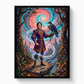 Falconer's Cloud Summit — falconer's cloud summit white studio framed black
