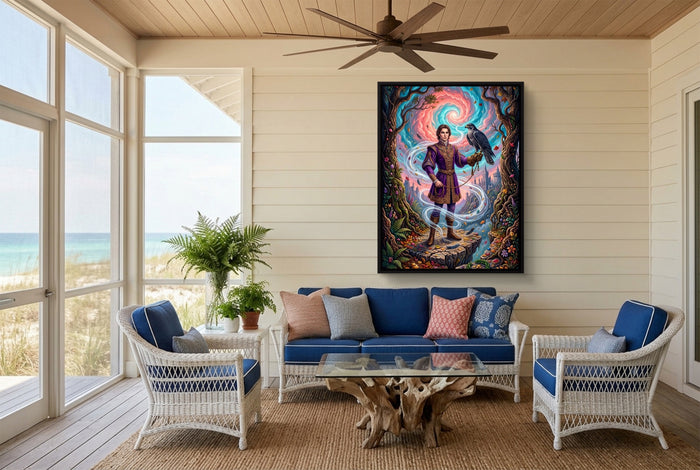 Falconer's Cloud Summit — falconer's cloud summit living room with couch 2 1port framed black