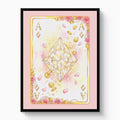 Fem Lux Ace of Diamonds Card — fem lux ace of diamonds card white studio framed black