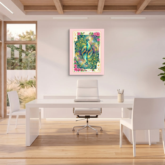 Fem Lux King of Diamonds Card — fem lux king of diamonds card sq beach house office 1port flush print