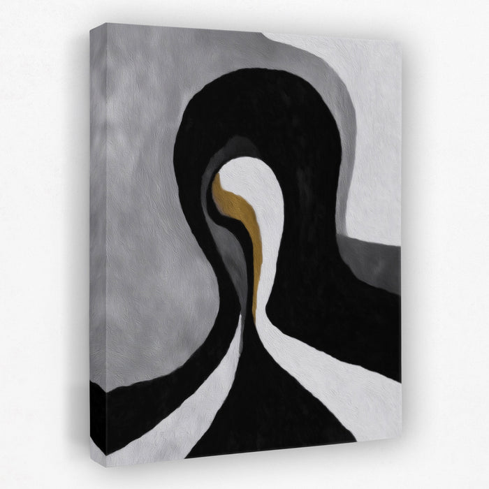 Feminine Curves Abstraction canvas wall art