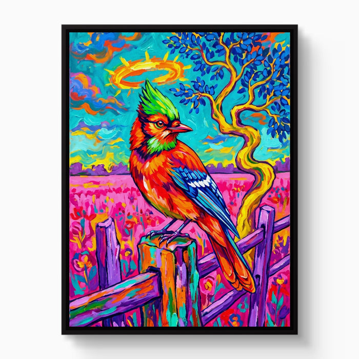 Fencepost Jay - Luxury Wall Art