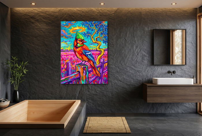 Fencepost Jay - Luxury Wall Art
