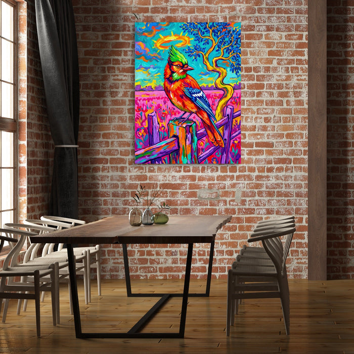 Fencepost Jay - Luxury Wall Art