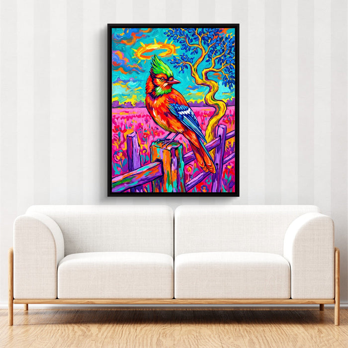Fencepost Jay - Luxury Wall Art