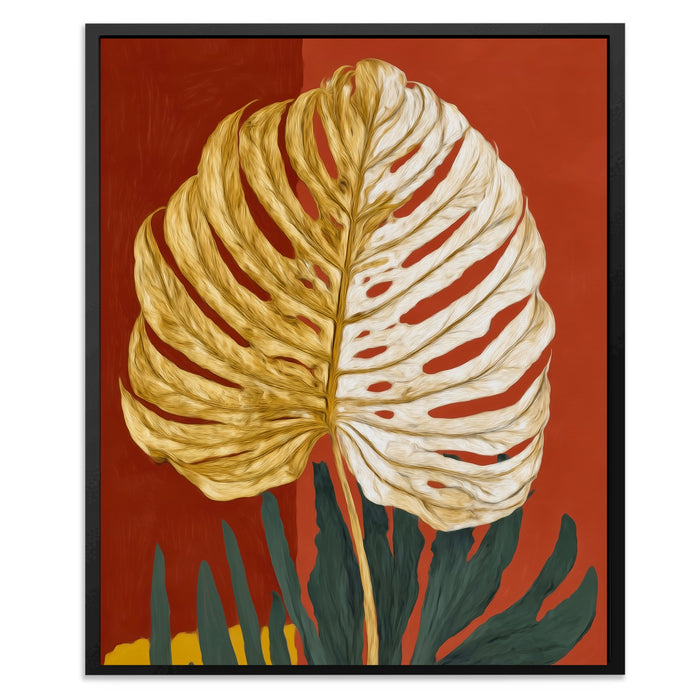 Fern Fossil Impression canvas wall art, room view