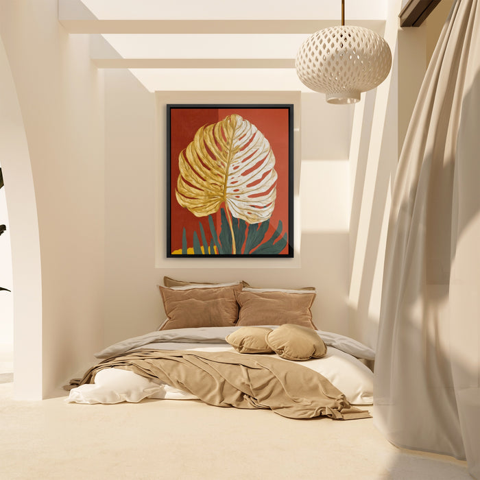 Fern Fossil Impression canvas wall art, room view