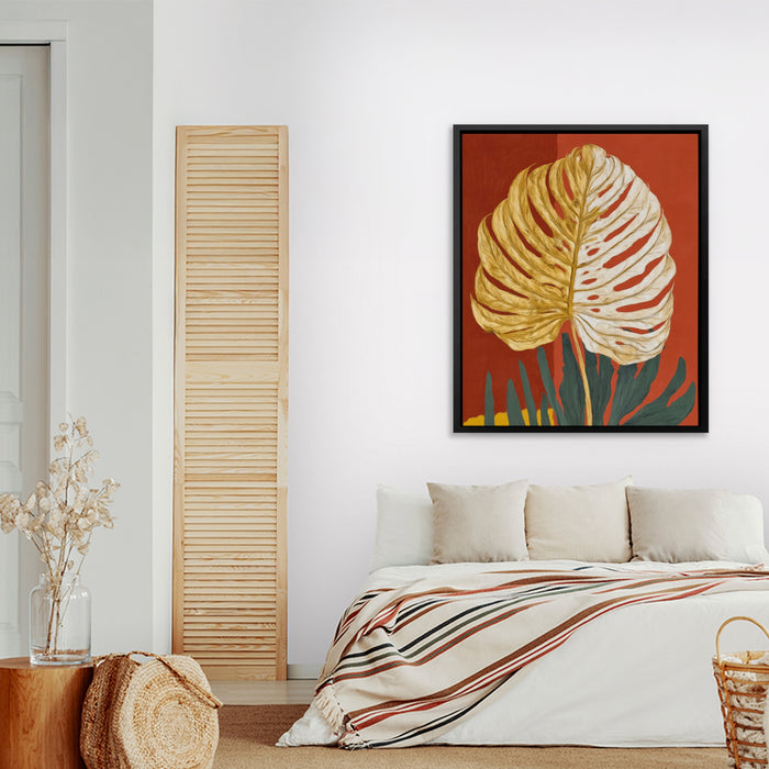 Fern Fossil Impression canvas wall art, room view