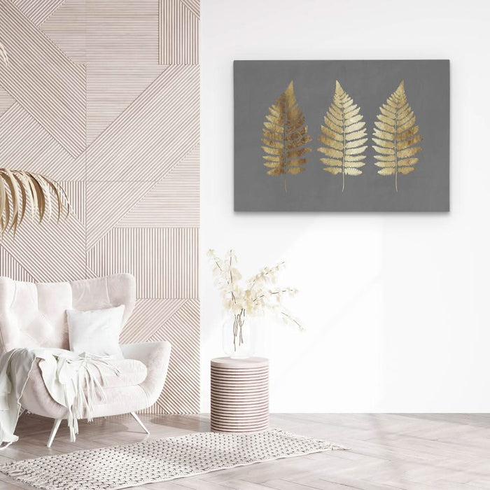 Fern Leaves - Fern Wall Art in Black Frame