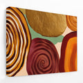 Fingerprint Organic Spirals canvas wall art