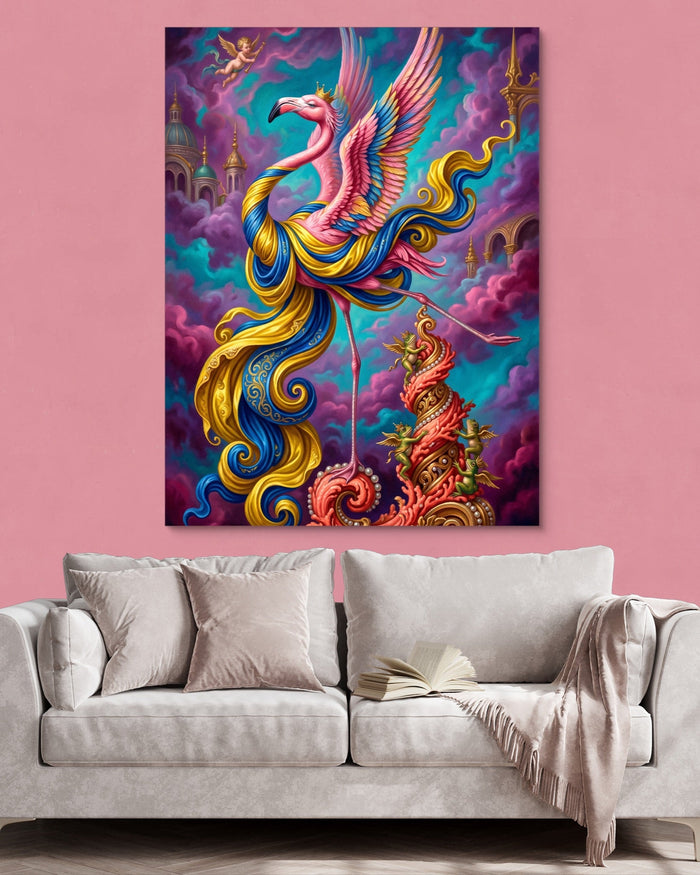 Flamingo Cloud Kingdom - Luxury Wall Art
