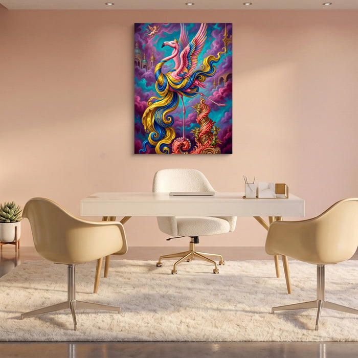 Flamingo Cloud Kingdom - Luxury Wall Art