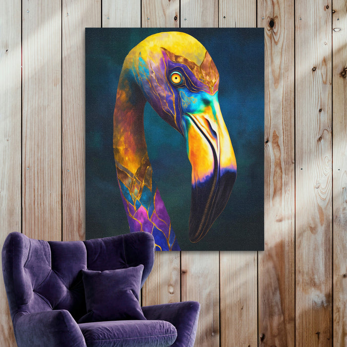 Flamingo Cosmic Plumage - Luxury Wall Art