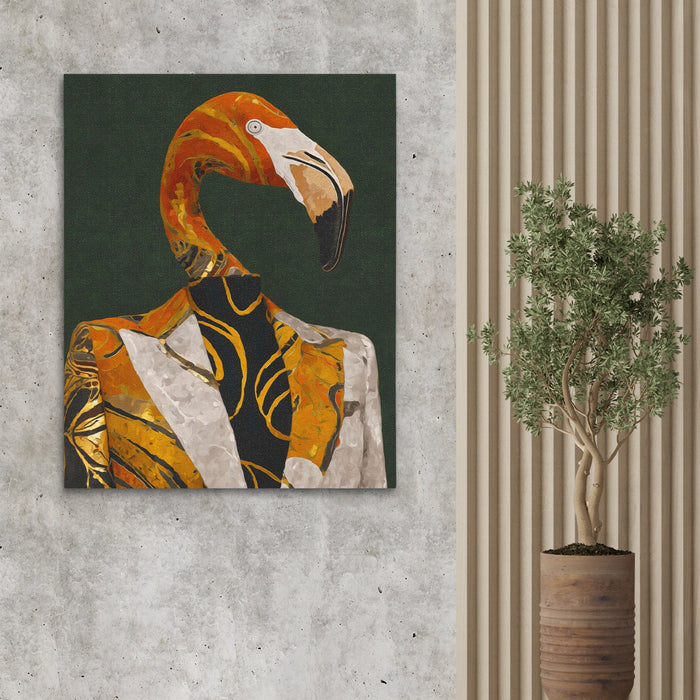 Flamingo Executive Portrait - Luxury Wall Art