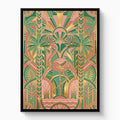 Flamingo Golden Paradise — flamingo golden paradise white studio framed black