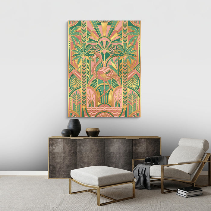 Flamingo Golden Paradise — flamingo golden paradise sq best living room 1port flush print