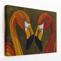Flamingo Hearts United - Luxury Wall Art